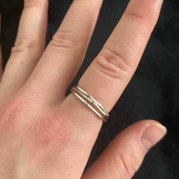 Pura Vida Silver Stacking Rings - Picture 3 of 3